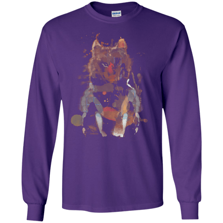 T-Shirts Purple / S Little Foxy Watercolor Men's Long Sleeve T-Shirt