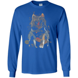 T-Shirts Royal / S Little Foxy Watercolor Men's Long Sleeve T-Shirt