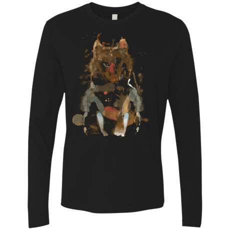 T-Shirts Black / S Little Foxy Watercolor Men's Premium Long Sleeve