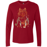 T-Shirts Cardinal / S Little Foxy Watercolor Men's Premium Long Sleeve