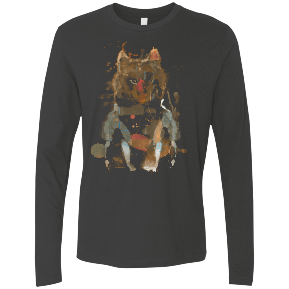 T-Shirts Heavy Metal / S Little Foxy Watercolor Men's Premium Long Sleeve