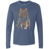 T-Shirts Indigo / S Little Foxy Watercolor Men's Premium Long Sleeve