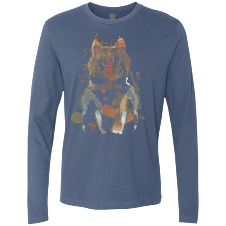 T-Shirts Indigo / S Little Foxy Watercolor Men's Premium Long Sleeve