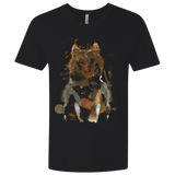 T-Shirts Black / X-Small Little Foxy Watercolor Men's Premium V-Neck
