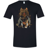 T-Shirts Black / X-Small Little Foxy Watercolor Men's Semi-Fitted Softstyle