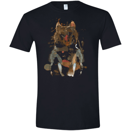 T-Shirts Black / X-Small Little Foxy Watercolor Men's Semi-Fitted Softstyle