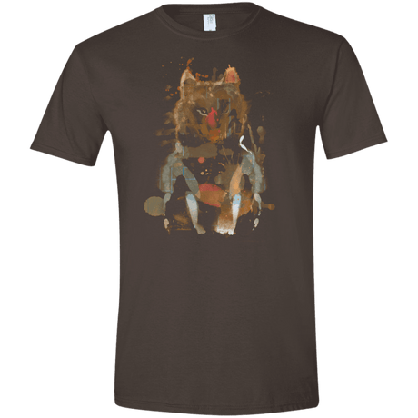 T-Shirts Dark Chocolate / S Little Foxy Watercolor Men's Semi-Fitted Softstyle
