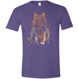 T-Shirts Heather Purple / S Little Foxy Watercolor Men's Semi-Fitted Softstyle