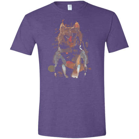 T-Shirts Heather Purple / S Little Foxy Watercolor Men's Semi-Fitted Softstyle