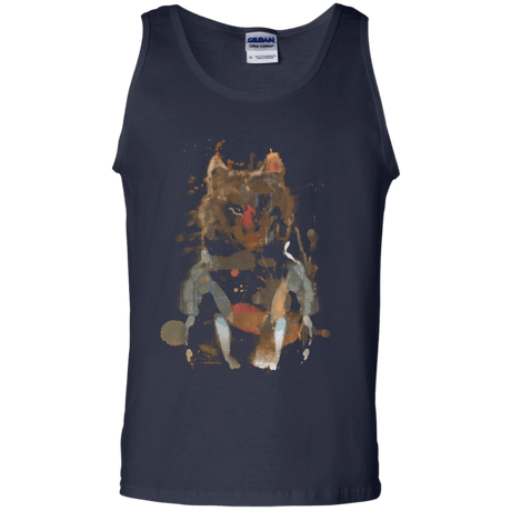 T-Shirts Navy / S Little Foxy Watercolor Men's Tank Top