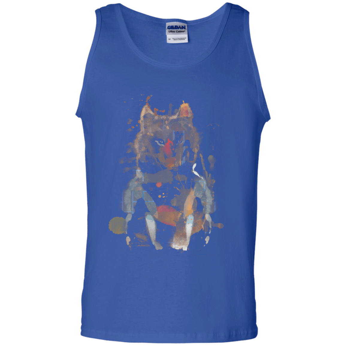 T-Shirts Royal / S Little Foxy Watercolor Men's Tank Top