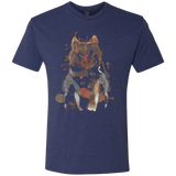 T-Shirts Vintage Navy / S Little Foxy Watercolor Men's Triblend T-Shirt
