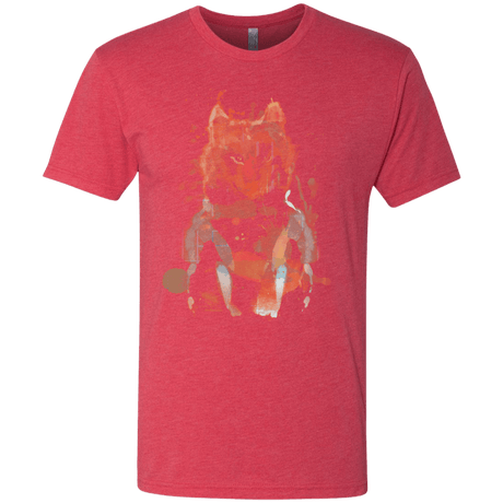 T-Shirts Vintage Red / S Little Foxy Watercolor Men's Triblend T-Shirt
