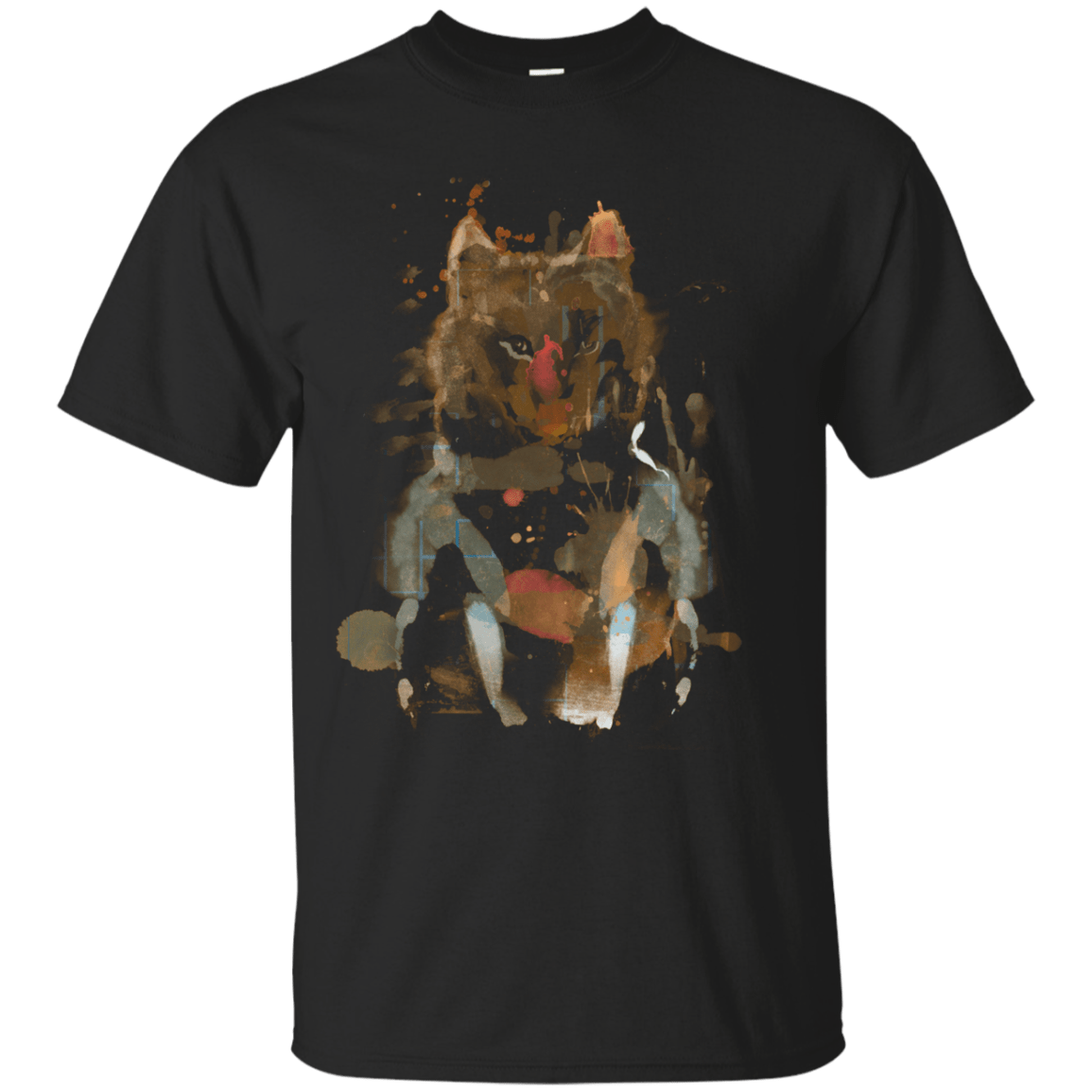 T-Shirts Black / S Little Foxy Watercolor T-Shirt