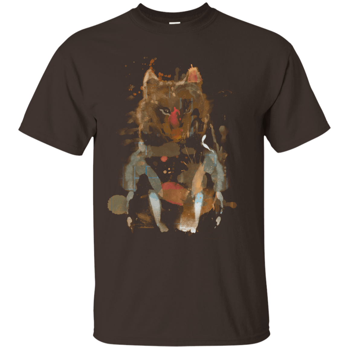 T-Shirts Dark Chocolate / S Little Foxy Watercolor T-Shirt