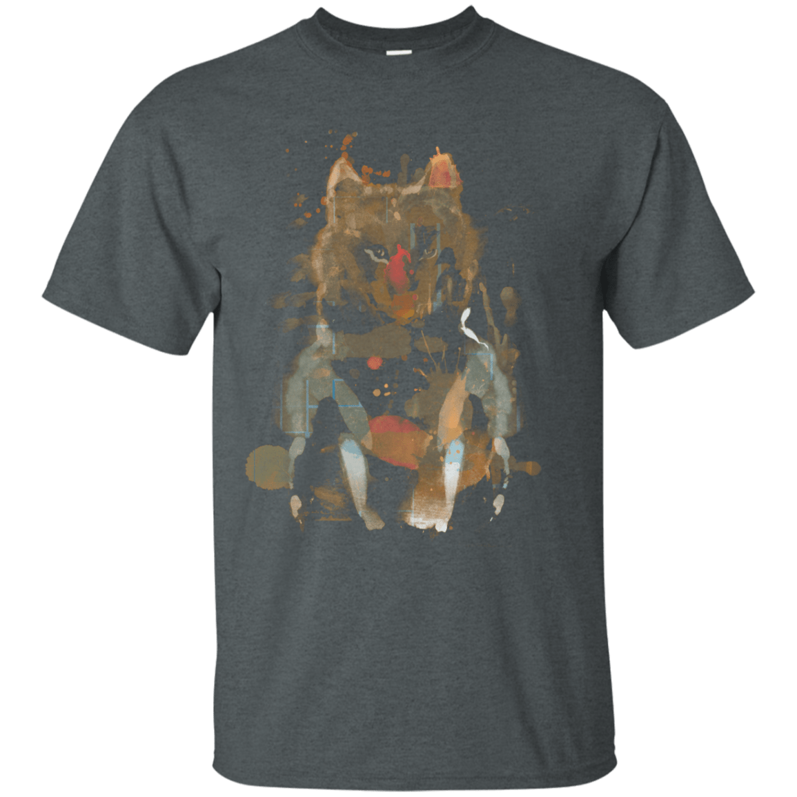 T-Shirts Dark Heather / S Little Foxy Watercolor T-Shirt
