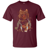 T-Shirts Maroon / S Little Foxy Watercolor T-Shirt