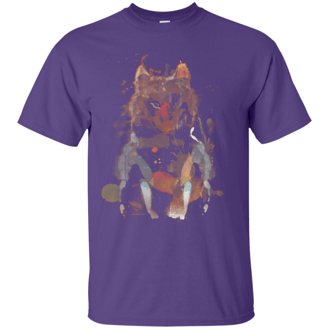T-Shirts Purple / S Little Foxy Watercolor T-Shirt
