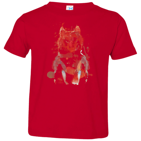 T-Shirts Red / 2T Little Foxy Watercolor Toddler Premium T-Shirt