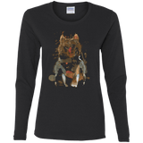 T-Shirts Black / S Little Foxy Watercolor Women's Long Sleeve T-Shirt