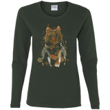 T-Shirts Forest / S Little Foxy Watercolor Women's Long Sleeve T-Shirt