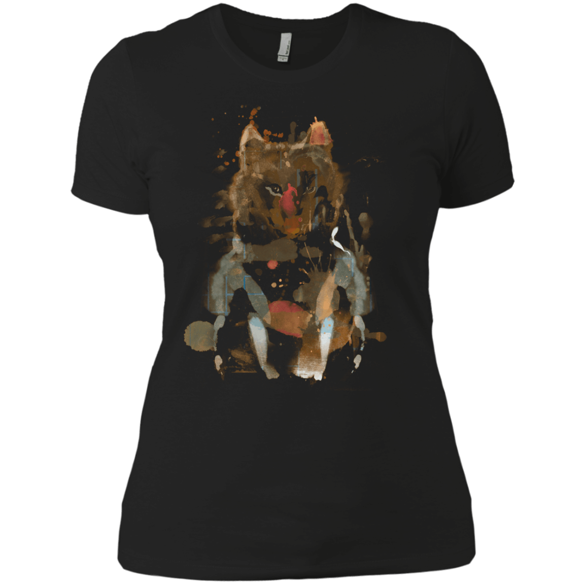 T-Shirts Black / X-Small Little Foxy Watercolor Women's Premium T-Shirt