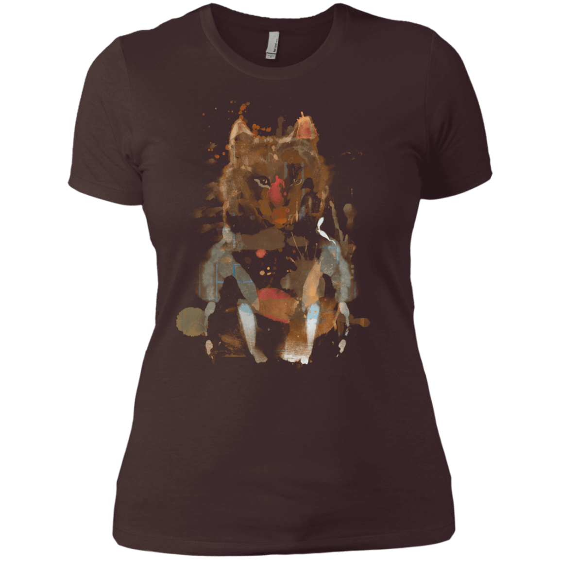 T-Shirts Dark Chocolate / X-Small Little Foxy Watercolor Women's Premium T-Shirt