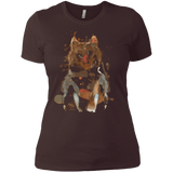 T-Shirts Dark Chocolate / X-Small Little Foxy Watercolor Women's Premium T-Shirt