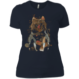 T-Shirts Midnight Navy / X-Small Little Foxy Watercolor Women's Premium T-Shirt