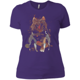 T-Shirts Purple Rush/ / X-Small Little Foxy Watercolor Women's Premium T-Shirt
