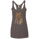 T-Shirts Macchiato / X-Small Little Foxy Watercolor Women's Triblend Racerback Tank