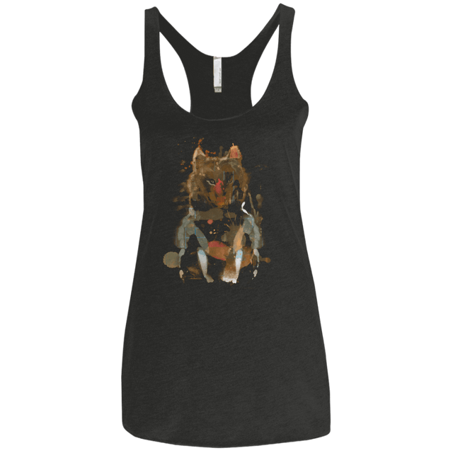 T-Shirts Vintage Black / X-Small Little Foxy Watercolor Women's Triblend Racerback Tank