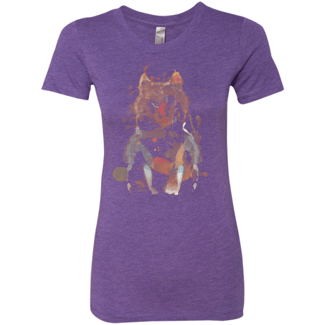 T-Shirts Purple Rush / S Little Foxy Watercolor Women's Triblend T-Shirt