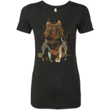 T-Shirts Vintage Black / S Little Foxy Watercolor Women's Triblend T-Shirt