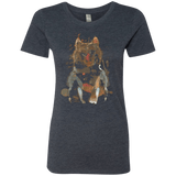T-Shirts Vintage Navy / S Little Foxy Watercolor Women's Triblend T-Shirt