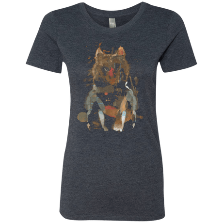 T-Shirts Vintage Navy / S Little Foxy Watercolor Women's Triblend T-Shirt