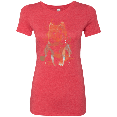 T-Shirts Vintage Red / S Little Foxy Watercolor Women's Triblend T-Shirt