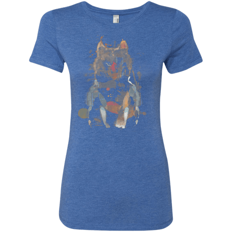 T-Shirts Vintage Royal / S Little Foxy Watercolor Women's Triblend T-Shirt