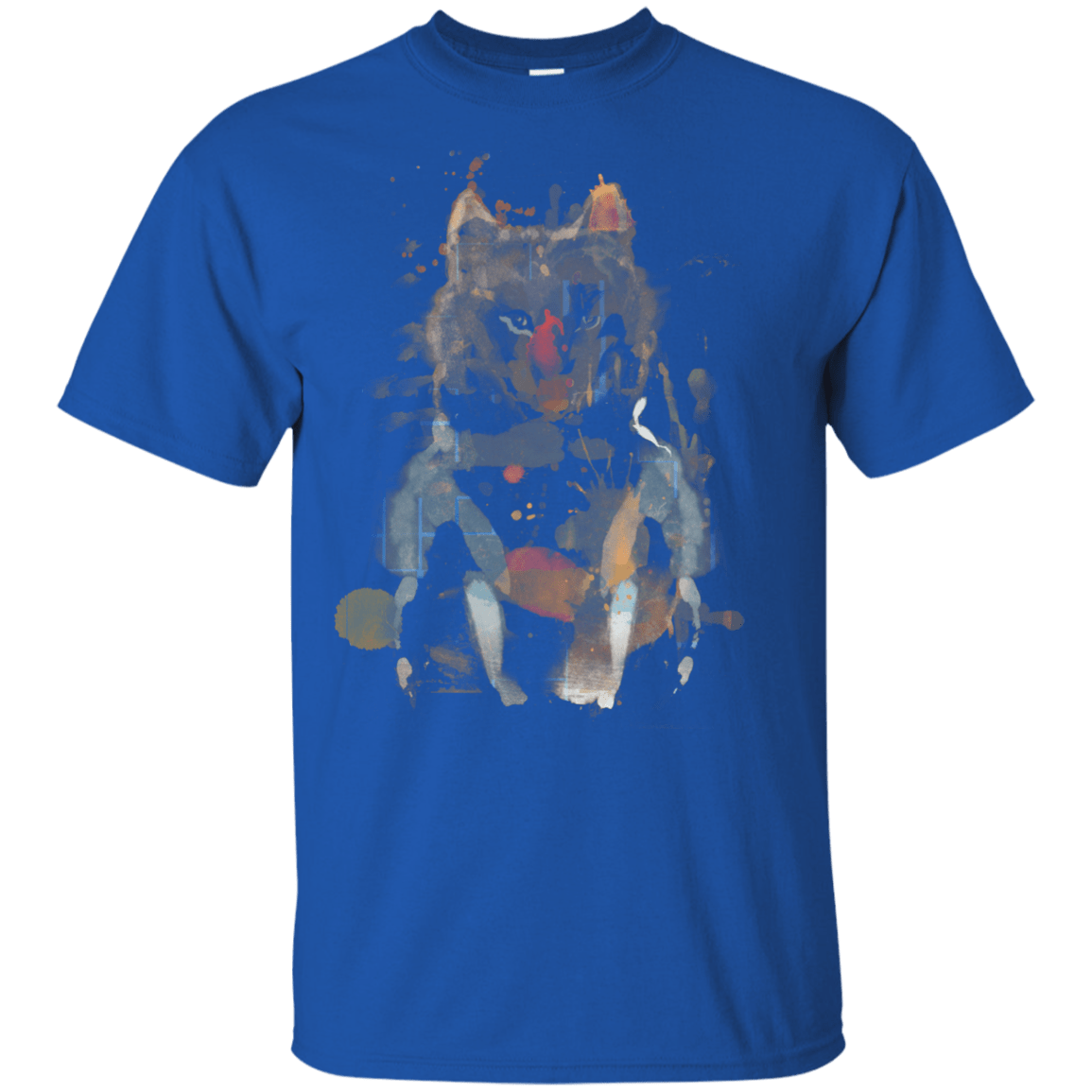 T-Shirts Royal / YXS Little Foxy Watercolor Youth T-Shirt