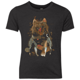 T-Shirts Vintage Black / YXS Little Foxy Watercolor Youth Triblend T-Shirt
