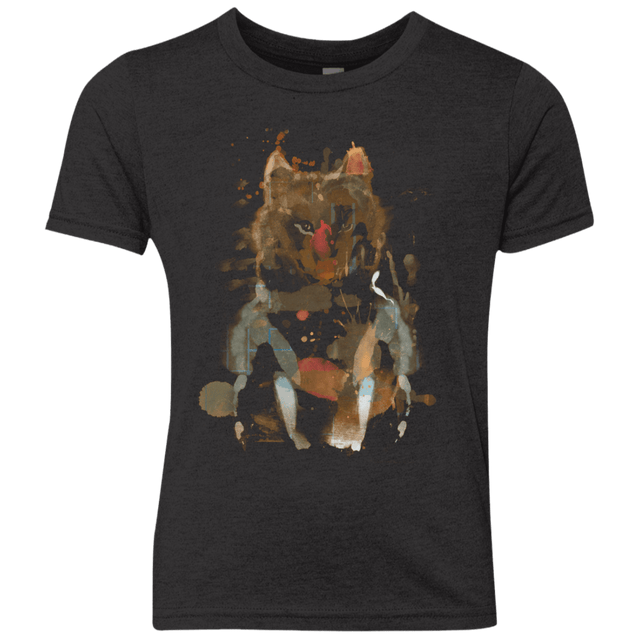 T-Shirts Vintage Black / YXS Little Foxy Watercolor Youth Triblend T-Shirt