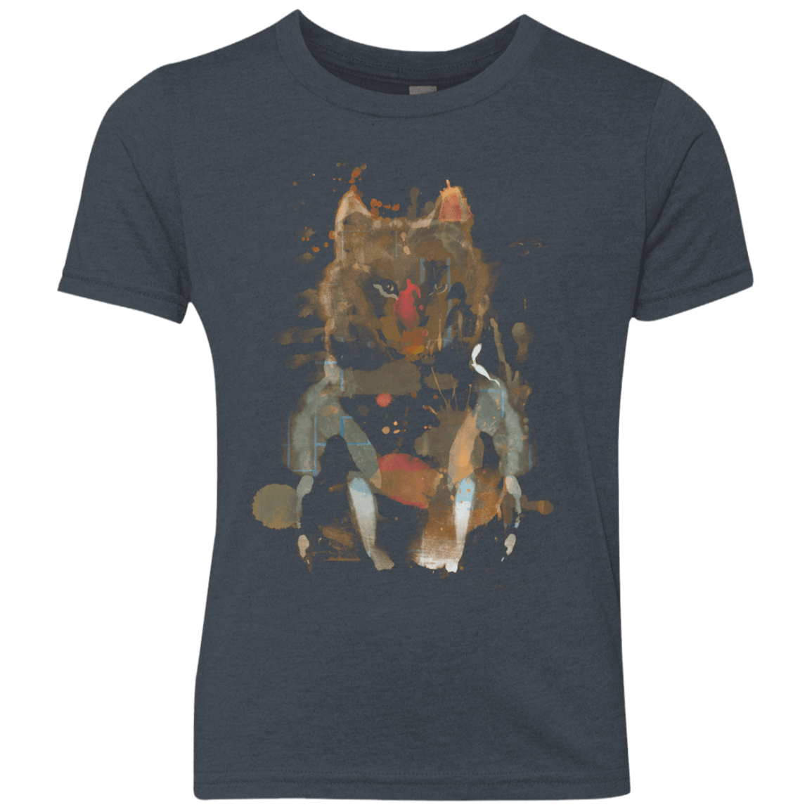 T-Shirts Vintage Navy / YXS Little Foxy Watercolor Youth Triblend T-Shirt
