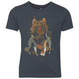 T-Shirts Vintage Navy / YXS Little Foxy Watercolor Youth Triblend T-Shirt