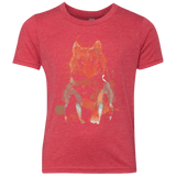 T-Shirts Vintage Red / YXS Little Foxy Watercolor Youth Triblend T-Shirt