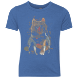 T-Shirts Vintage Royal / YXS Little Foxy Watercolor Youth Triblend T-Shirt