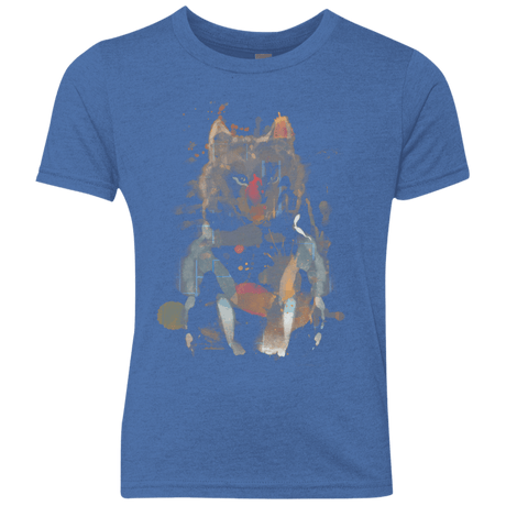 T-Shirts Vintage Royal / YXS Little Foxy Watercolor Youth Triblend T-Shirt