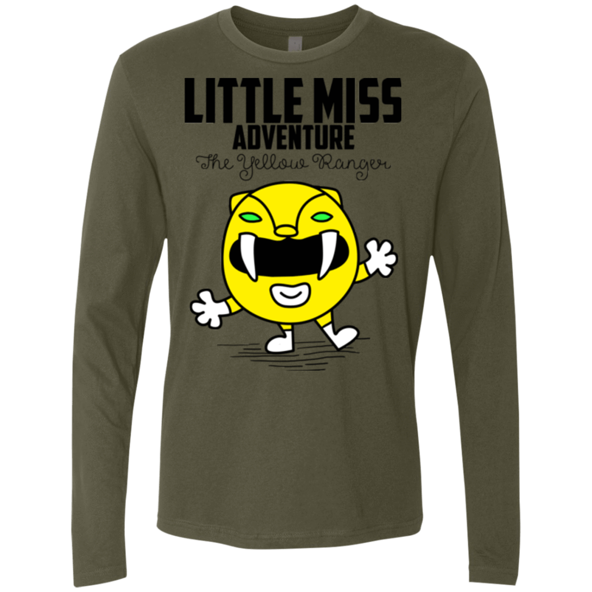 T-Shirts Military Green / Small Little Miss Adventure Men's Premium Long Sleeve