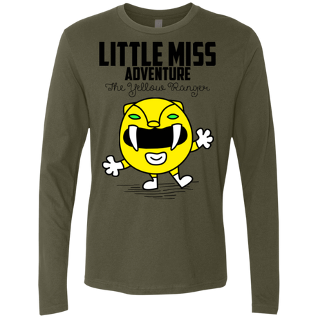 T-Shirts Military Green / Small Little Miss Adventure Men's Premium Long Sleeve