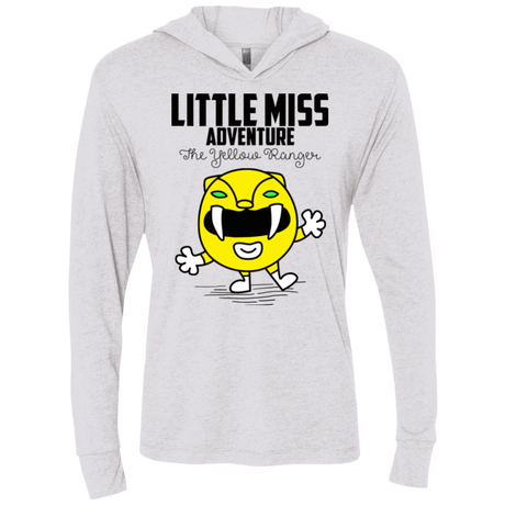T-Shirts Heather White / X-Small Little Miss Adventure Triblend Long Sleeve Hoodie Tee