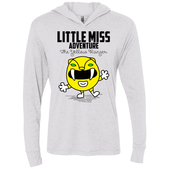 T-Shirts Heather White / X-Small Little Miss Adventure Triblend Long Sleeve Hoodie Tee
